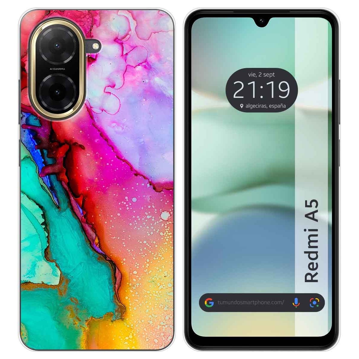 Funda Silicona para Xiaomi Redmi A5 diseño Mármol 15 Dibujos