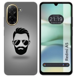 Funda Silicona para Xiaomi Redmi A5 diseño Barba Dibujos