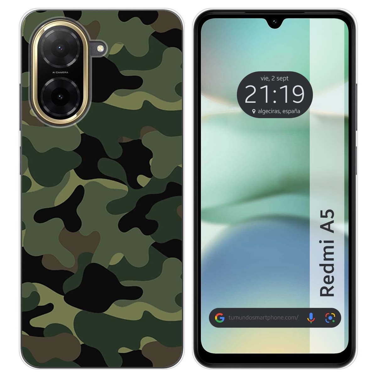 Funda Silicona para Xiaomi Redmi A5 diseño Camuflaje Dibujos