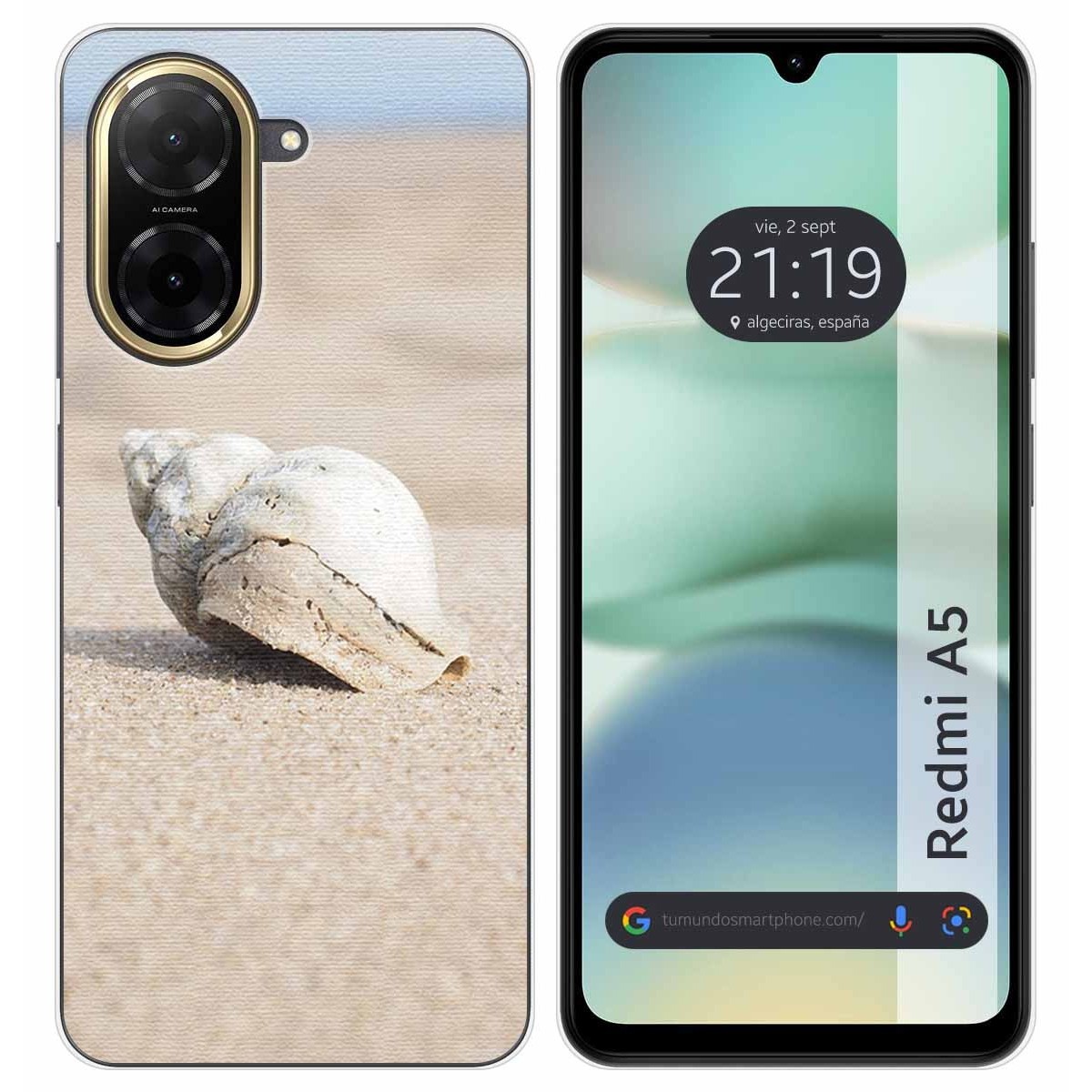 Funda Silicona para Xiaomi Redmi A5 diseño Concha Dibujos