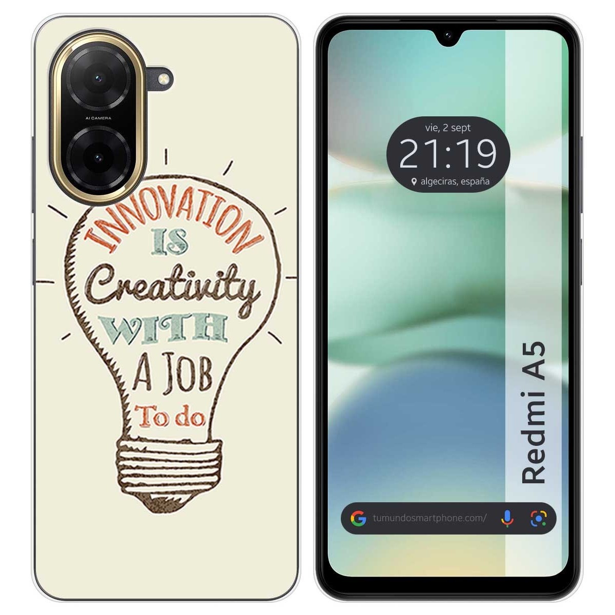 Funda Silicona para Xiaomi Redmi A5 diseño Creativity Dibujos