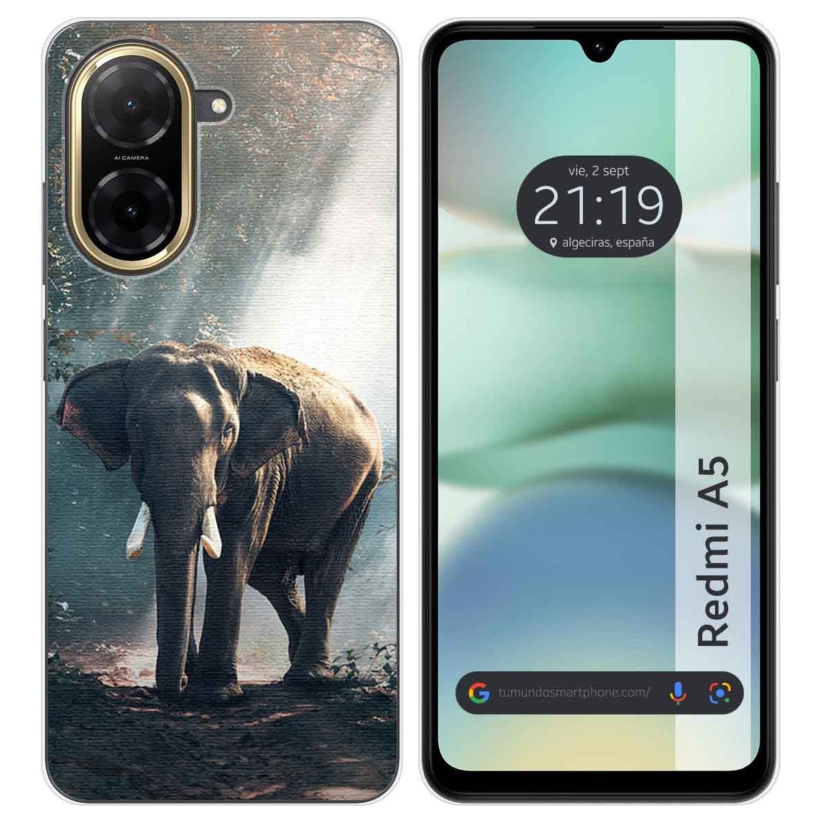 Funda Silicona para Xiaomi Redmi A5 diseño Elefante Dibujos
