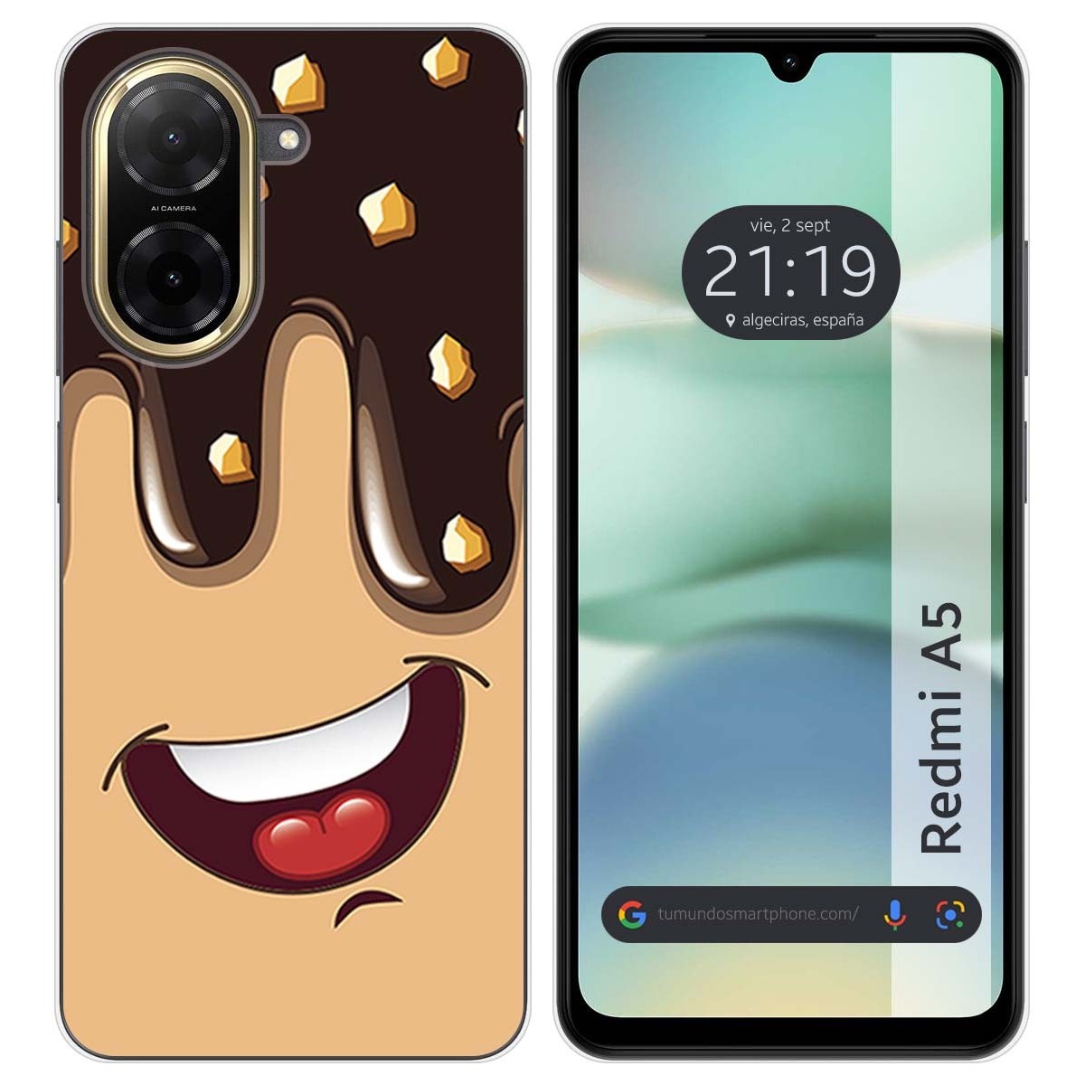 Funda Silicona para Xiaomi Redmi A5 diseño Helado Chocolate Dibujos