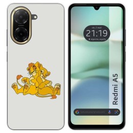 Funda Silicona para Xiaomi Redmi A5 diseño Leones Dibujos