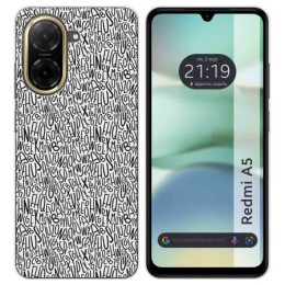Funda Silicona para Xiaomi Redmi A5 diseño Letras Dibujos