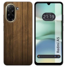 Funda Silicona para Xiaomi Redmi A5 diseño Madera Dibujos