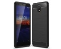 Funda Gel Tpu Tipo Carbon Negra para Nokia 3.1 (2018)