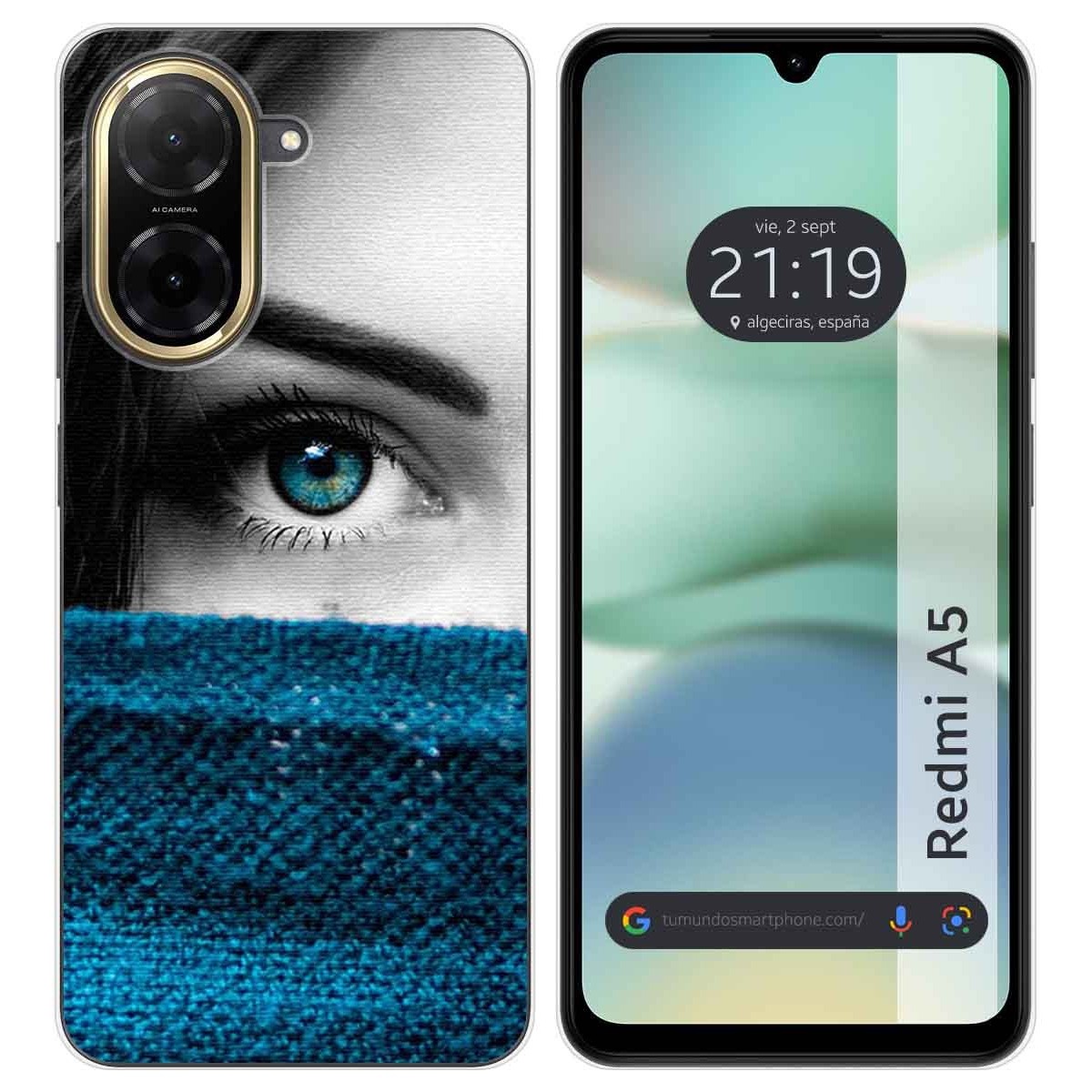 Funda Silicona para Xiaomi Redmi A5 diseño Ojo Dibujos