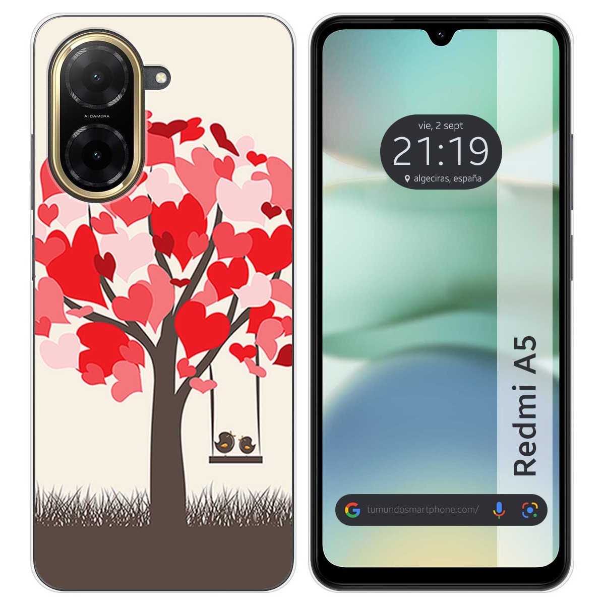 Funda Silicona para Xiaomi Redmi A5 diseño Pajaritos Dibujos