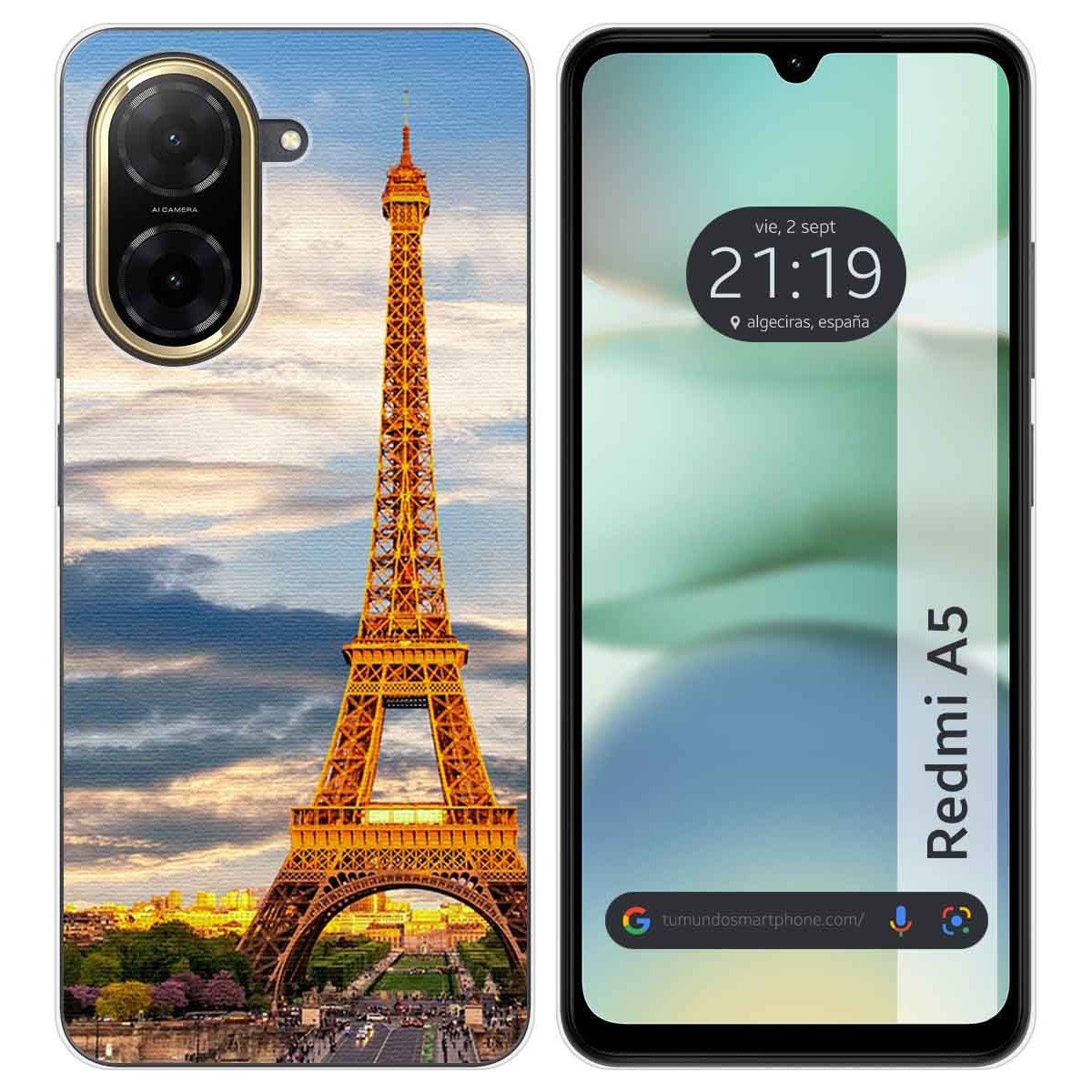 Funda Silicona para Xiaomi Redmi A5 diseño Paris Dibujos