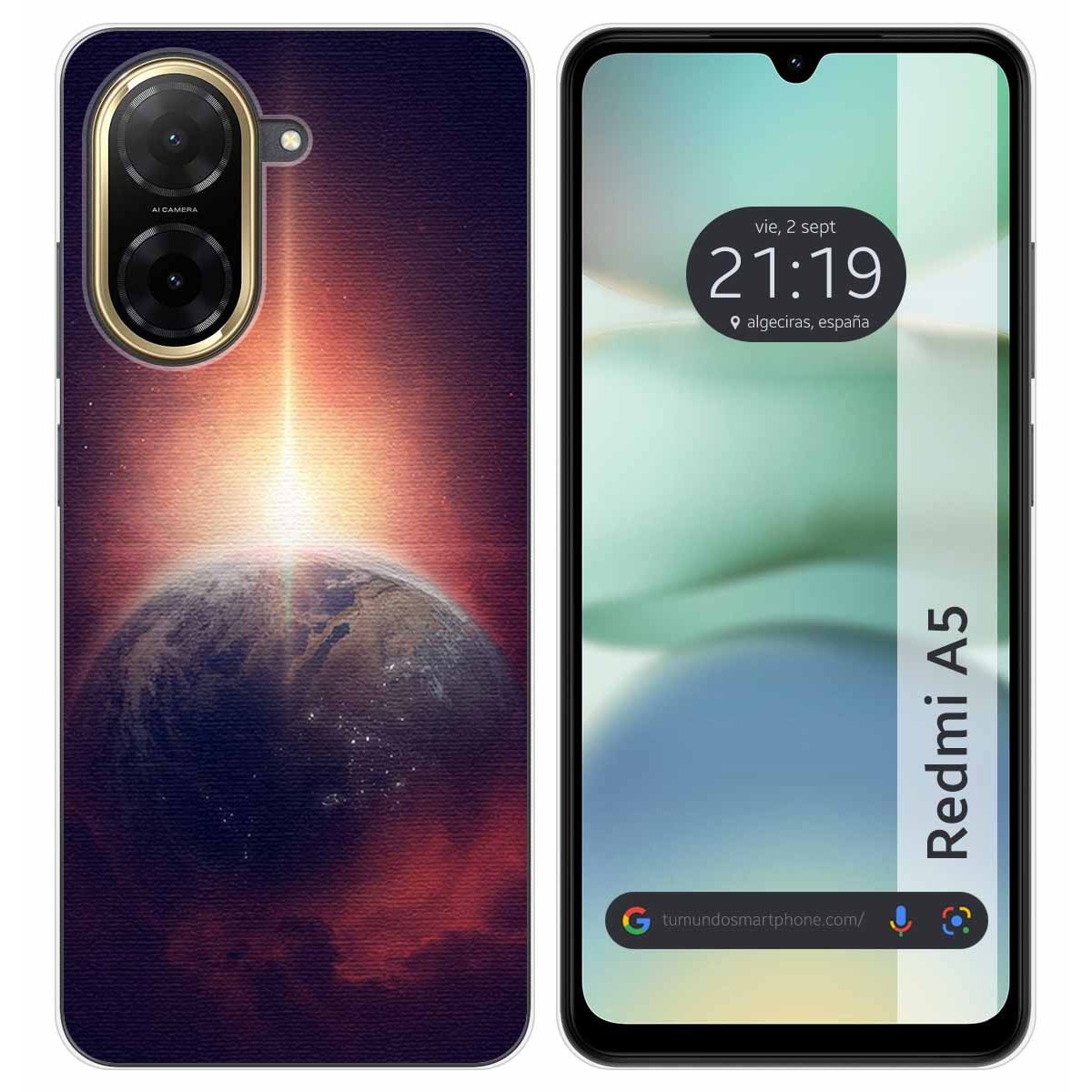 Funda Silicona para Xiaomi Redmi A5 diseño Tierra Dibujos