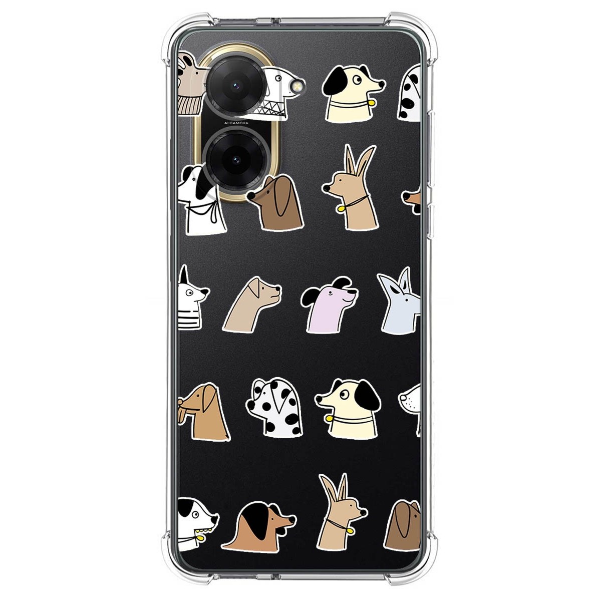 Funda Silicona Antigolpes para Xiaomi Redmi A5 diseño Perros Dibujos