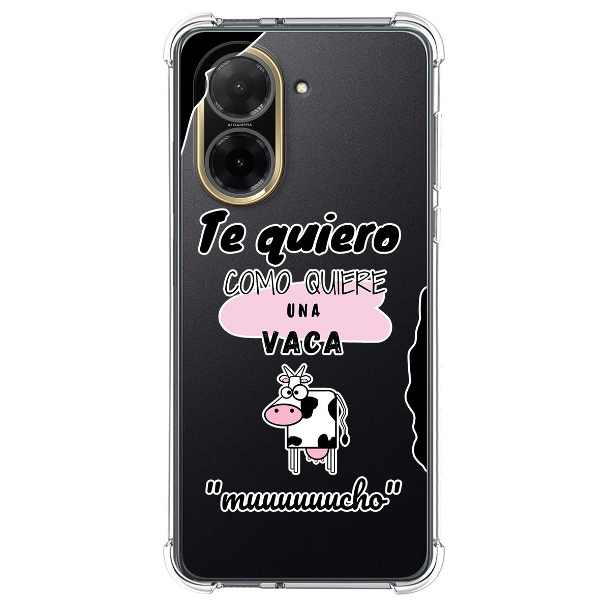 Funda Silicona Antigolpes para Xiaomi Redmi A5 diseño Vaca Dibujos