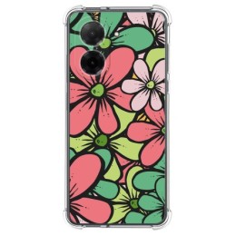 Funda Silicona Antigolpes para Xiaomi Redmi A5 diseño Flores 02 Dibujos