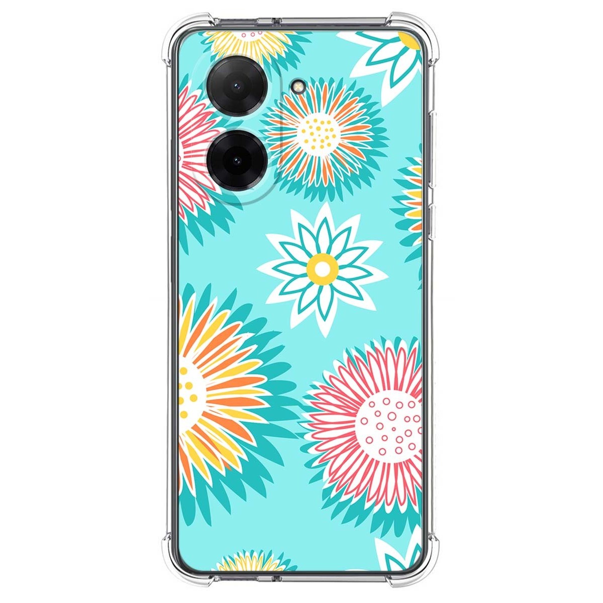 Funda Silicona Antigolpes para Xiaomi Redmi A5 diseño Flores 05 Dibujos