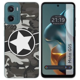 Funda Silicona para Motorola Moto G05 / E15 diseño Camuflaje 02 Dibujos