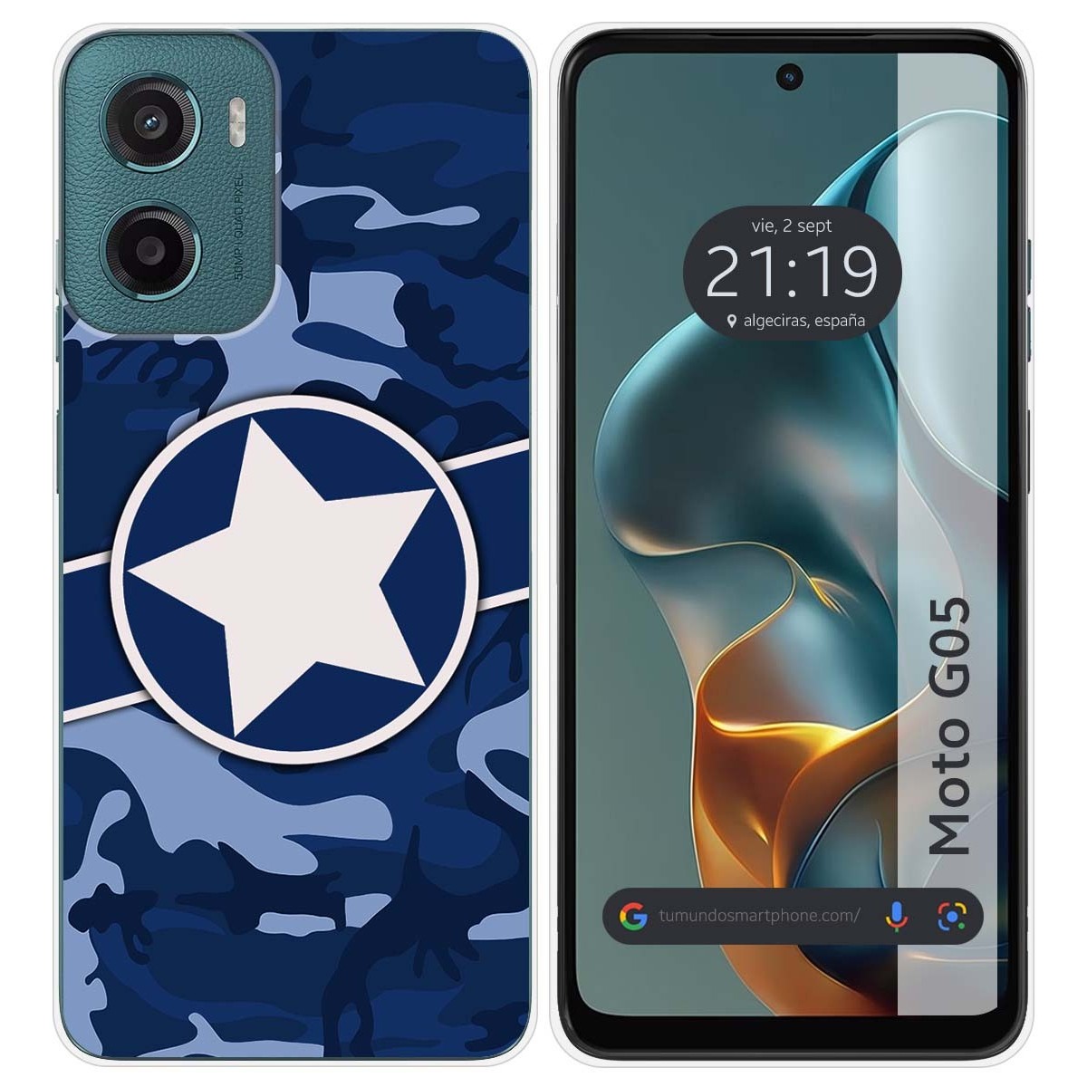 Funda Silicona para Motorola Moto G05 / E15 diseño Camuflaje 03 Dibujos