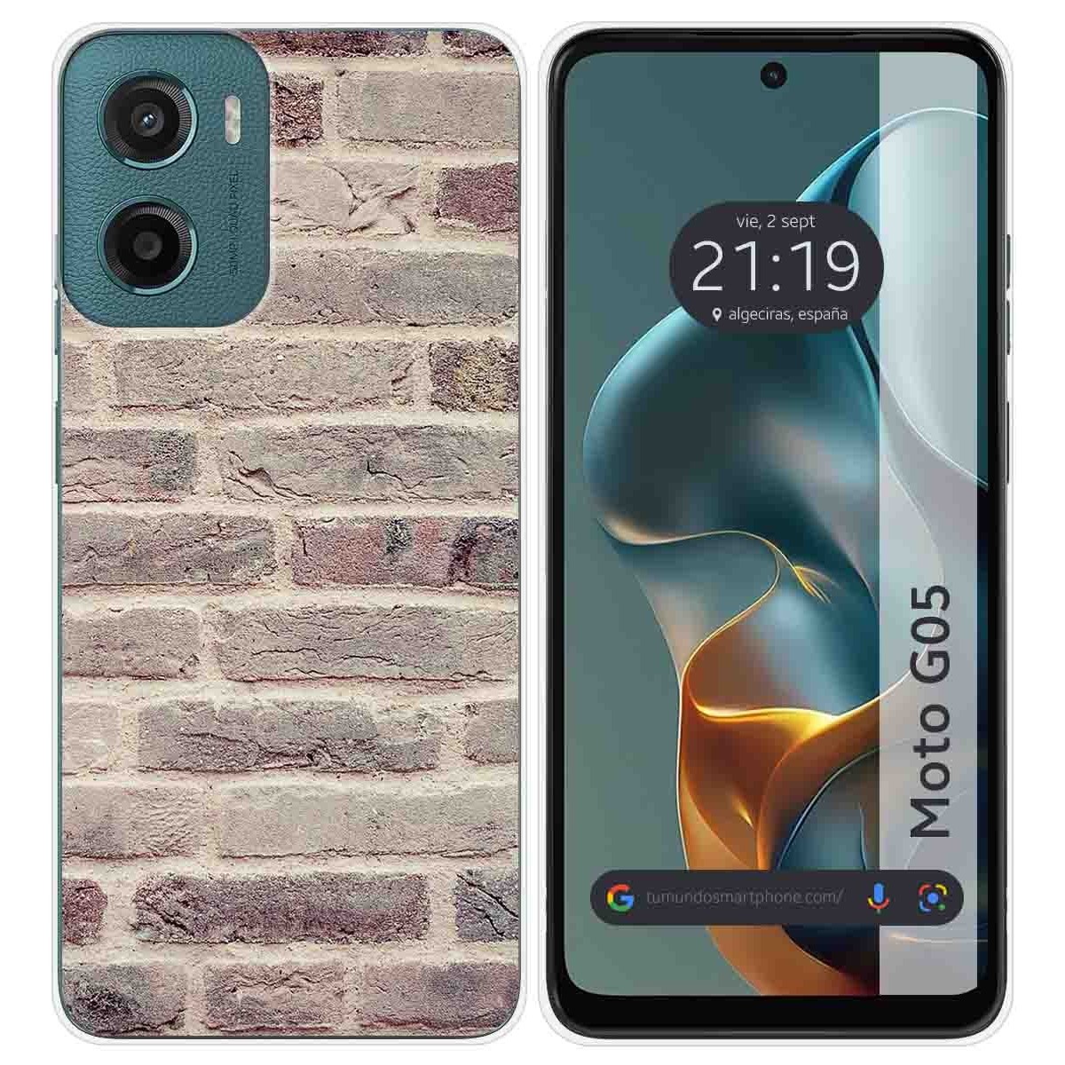 Funda Silicona para Motorola Moto G05 / E15 diseño Ladrillo 01 Dibujos