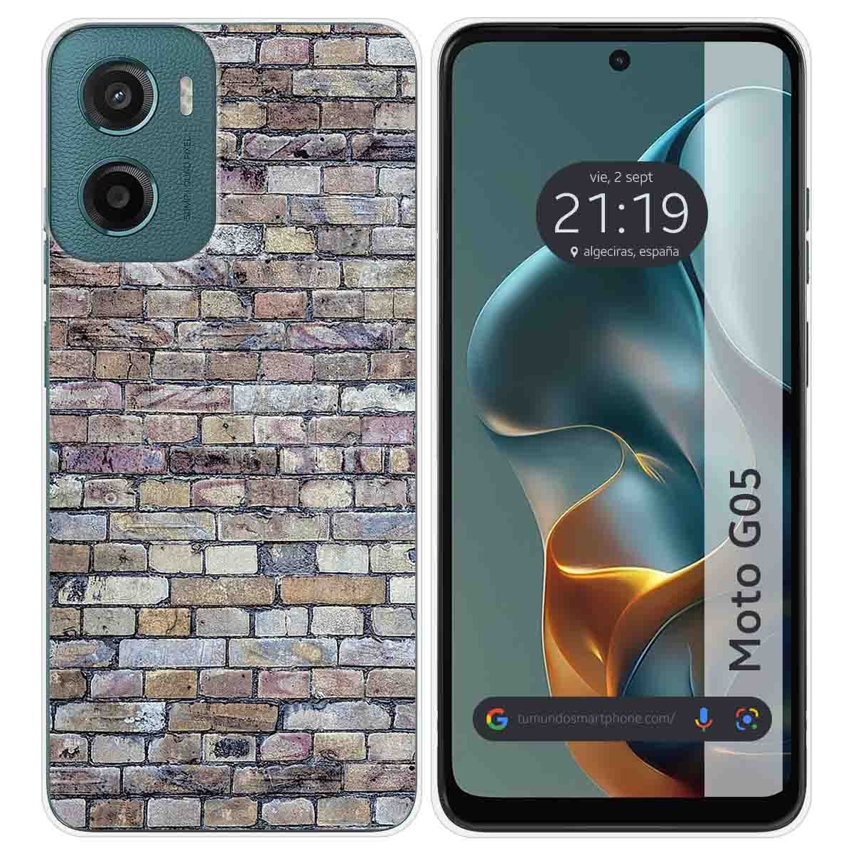 Funda Silicona para Motorola Moto G05 / E15 diseño Ladrillo 02 Dibujos