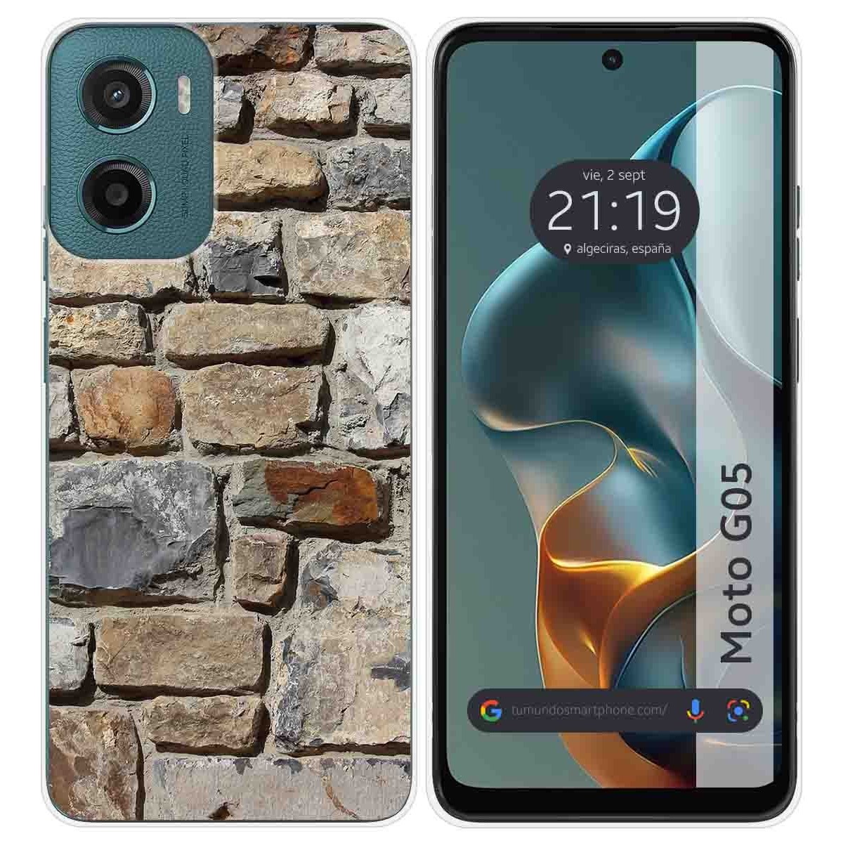 Funda Silicona para Motorola Moto G05 / E15 diseño Ladrillo 03 Dibujos