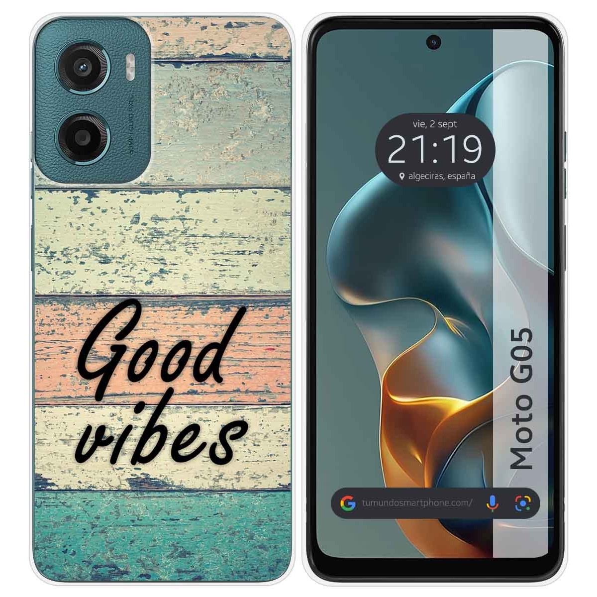 Funda Silicona para Motorola Moto G05 / E15 diseño Madera 01 Dibujos