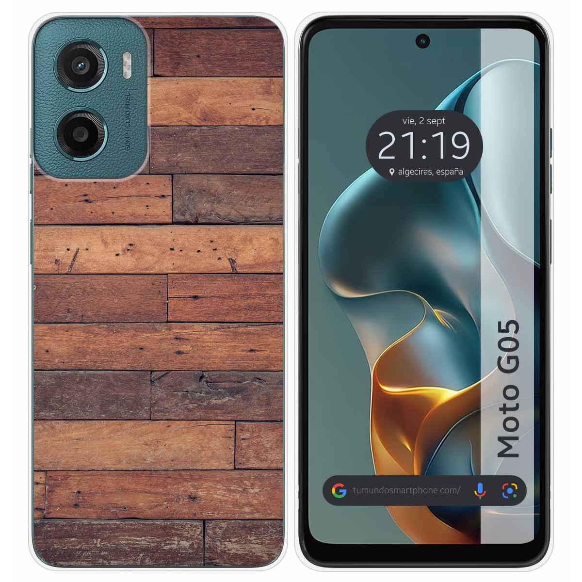 Funda Silicona para Motorola Moto G05 / E15 diseño Madera 03 Dibujos