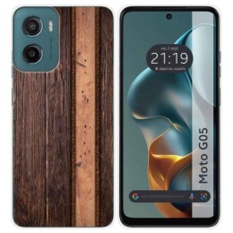 Funda Silicona para Motorola Moto G05 / E15 diseño Madera 05 Dibujos