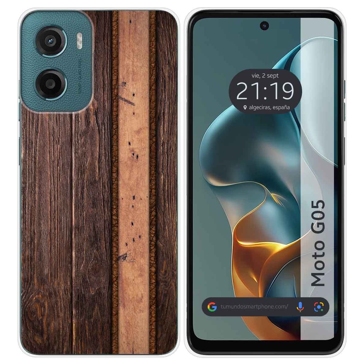 Funda Silicona para Motorola Moto G05 / E15 diseño Madera 05 Dibujos