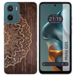 Funda Silicona para Motorola Moto G05 / E15 diseño Madera 06 Dibujos