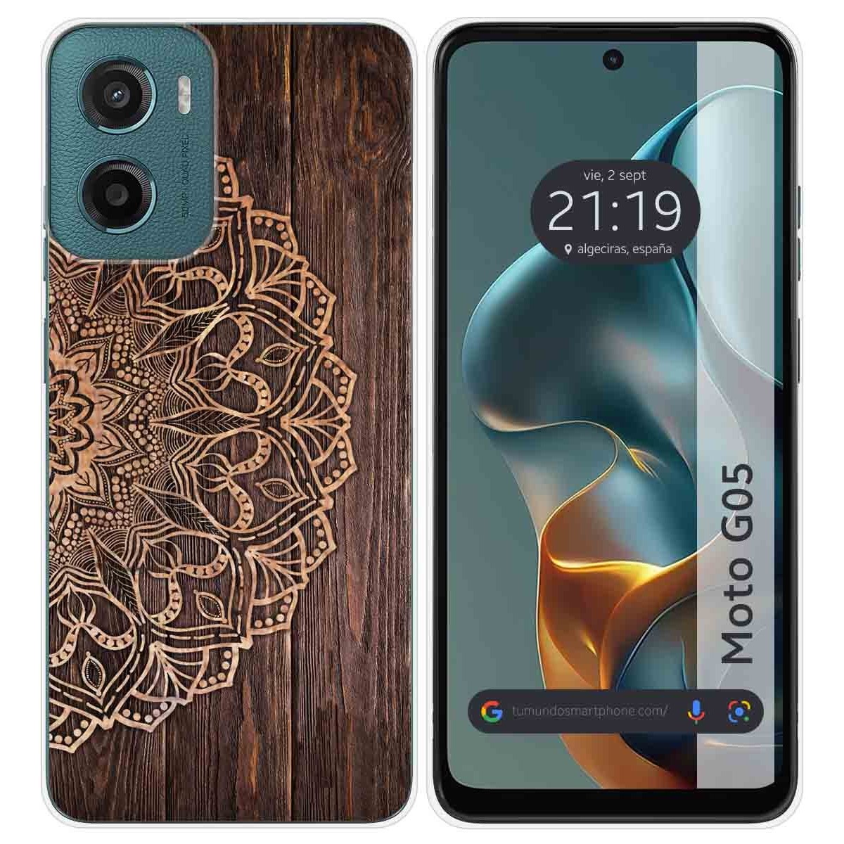 Funda Silicona para Motorola Moto G05 / E15 diseño Madera 06 Dibujos