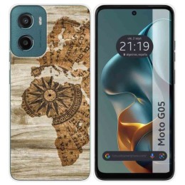 Funda Silicona para Motorola Moto G05 / E15 diseño Madera 07 Dibujos