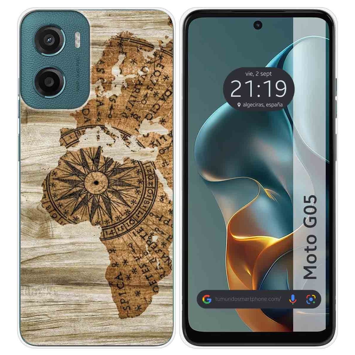 Funda Silicona para Motorola Moto G05 / E15 diseño Madera 07 Dibujos