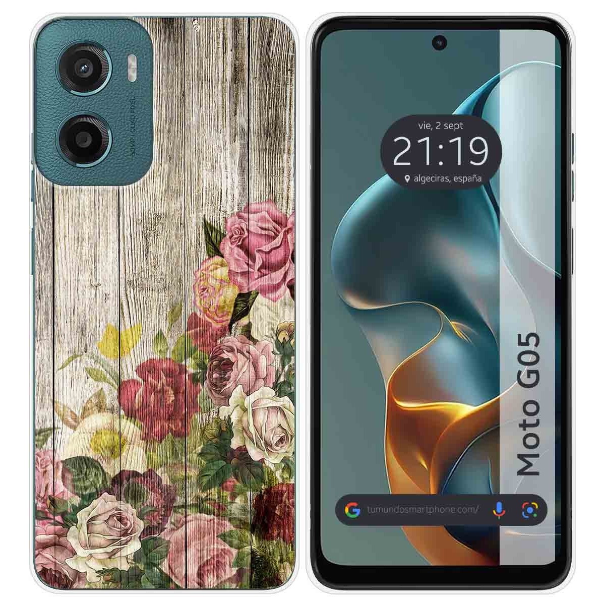 Funda Silicona para Motorola Moto G05 / E15 diseño Madera 08 Dibujos