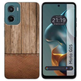 Funda Silicona para Motorola Moto G05 / E15 diseño Madera 09 Dibujos