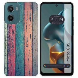 Funda Silicona para Motorola Moto G05 / E15 diseño Madera 10 Dibujos
