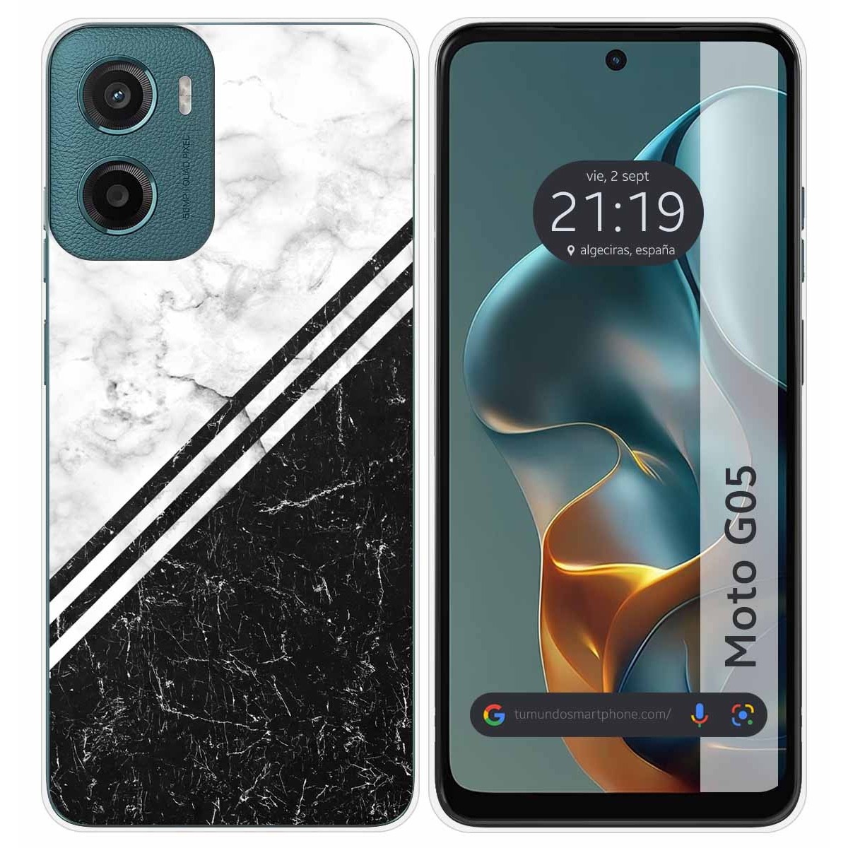 Funda Silicona para Motorola Moto G05 / E15 diseño Mármol 01 Dibujos