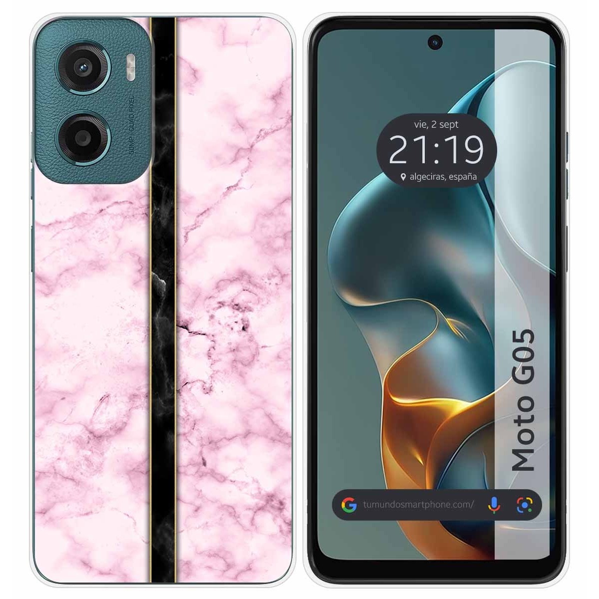 Funda Silicona para Motorola Moto G05 / E15 diseño Mármol 04 Dibujos