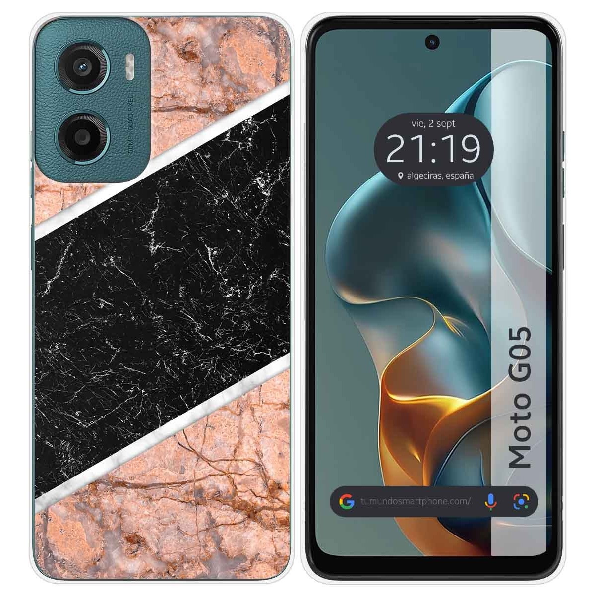 Funda Silicona para Motorola Moto G05 / E15 diseño Mármol 07 Dibujos