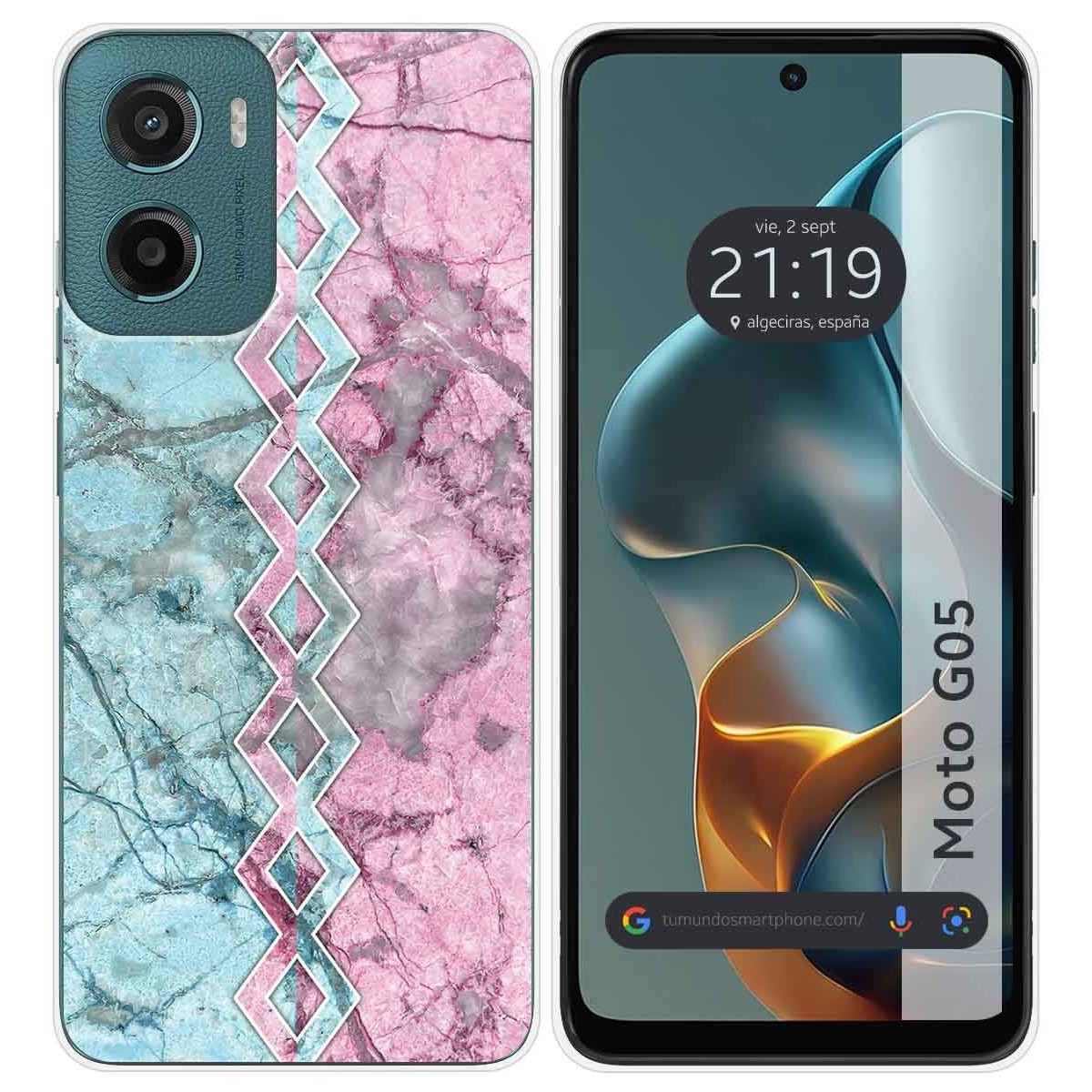 Funda Silicona para Motorola Moto G05 / E15 diseño Mármol 08 Dibujos