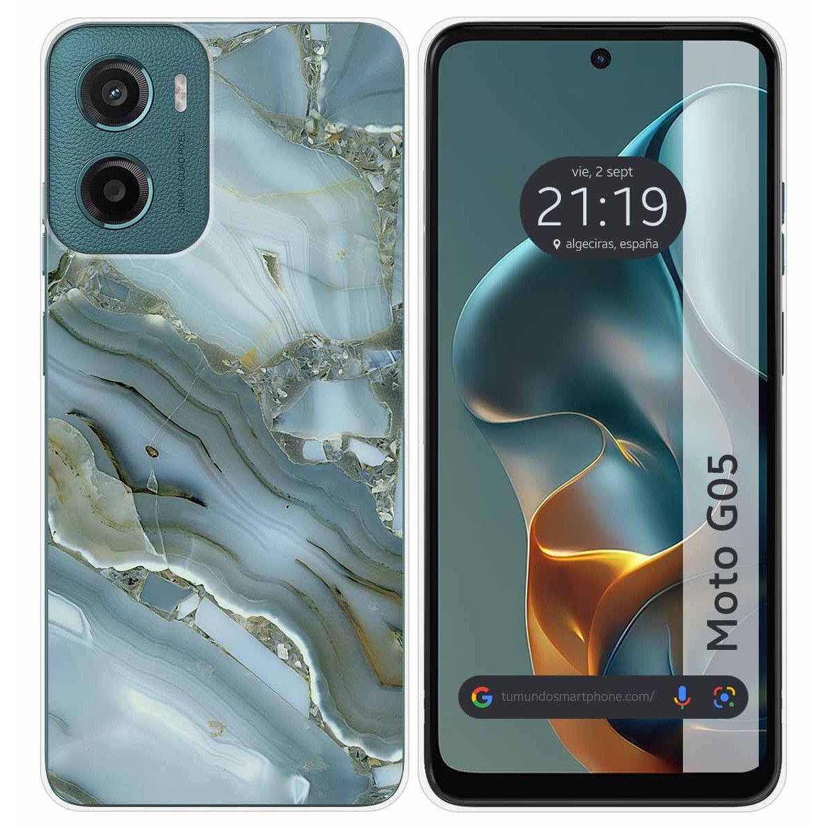 Funda Silicona para Motorola Moto G05 / E15 diseño Mármol 09 Dibujos