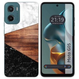 Funda Silicona para Motorola Moto G05 / E15 diseño Mármol 11 Dibujos