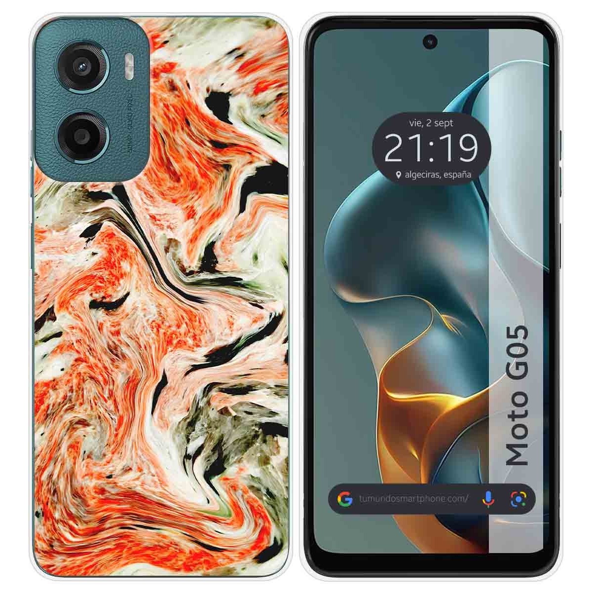 Funda Silicona para Motorola Moto G05 / E15 diseño Mármol 12 Dibujos