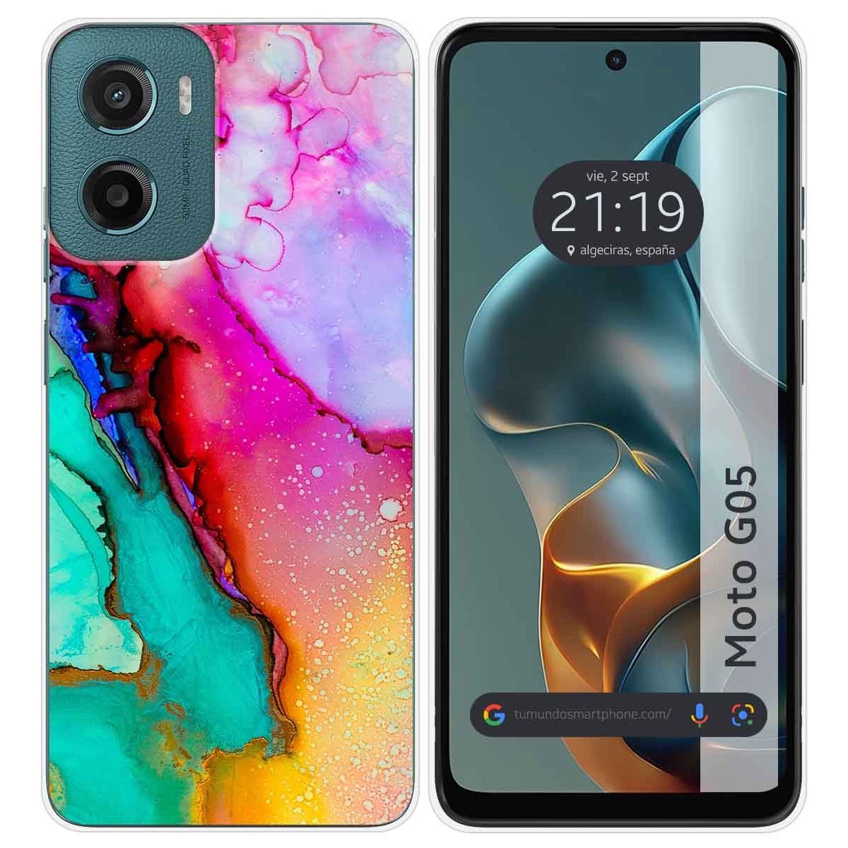 Funda Silicona para Motorola Moto G05 / E15 diseño Mármol 15 Dibujos