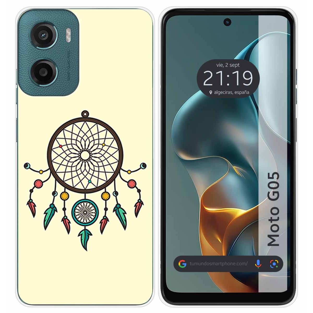 Funda Silicona para Motorola Moto G05 / E15 diseño Atrapasueños Dibujos