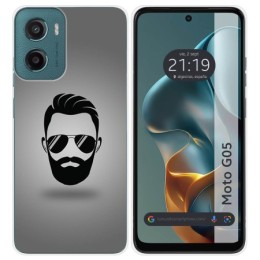 Funda Silicona para Motorola Moto G05 / E15 diseño Barba Dibujos