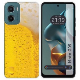 Funda Silicona para Motorola Moto G05 / E15 diseño Cerveza Dibujos