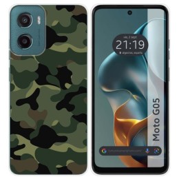 Funda Silicona para Motorola Moto G05 / E15 diseño Camuflaje Dibujos