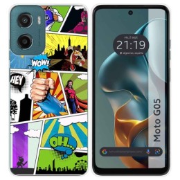 Funda Silicona para Motorola Moto G05 / E15 diseño Comic Dibujos