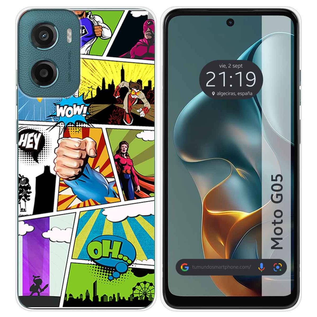 Funda Silicona para Motorola Moto G05 / E15 diseño Comic Dibujos