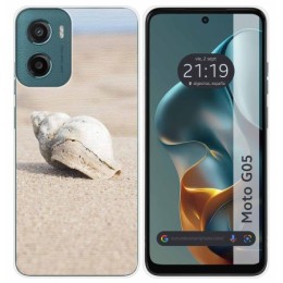 Funda Silicona para Motorola Moto G05 / E15 diseño Concha Dibujos